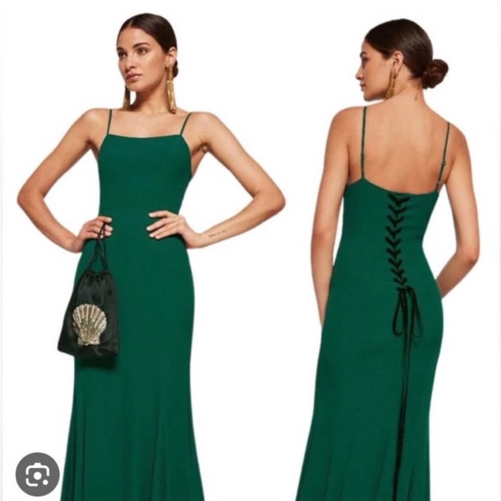 Reformation Green Evening Gown - Picture 3 of 7